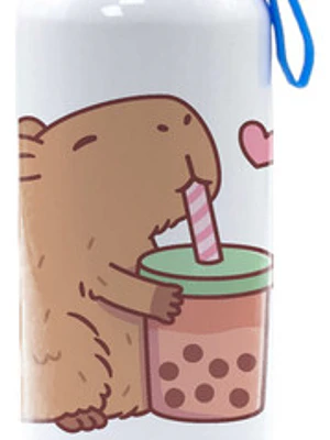 Botella Agua Capibara Carpincho Bubble Tea 750 Ml Grafimax