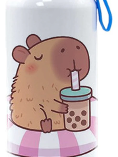Botella Agua Capibara Bubble Tea Flotador 750 Ml Grafimax 1