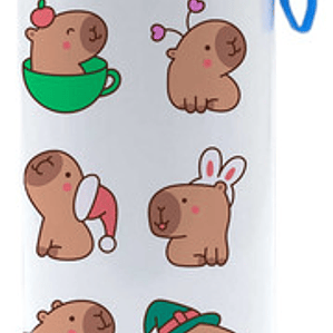 Botella Agua Capibara Carpincho Diseños 750 Ml Grafimax