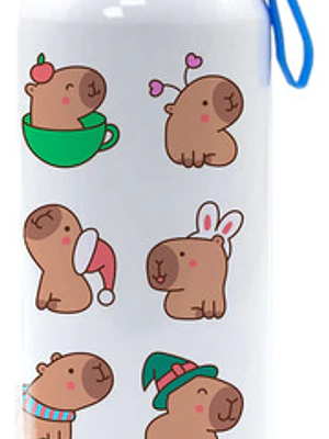Botella Agua Capibara Carpincho Diseños 750 Ml Grafimax