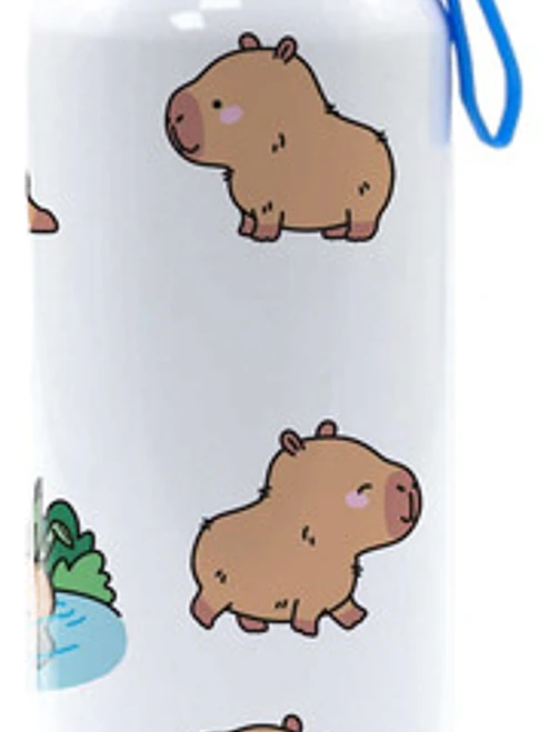 Botella Agua Capibara Carpincho Animado 750 Ml Grafimax 1