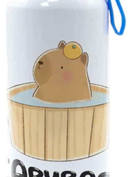 Botella Agua Capibara Carpincho Jacuzzi 750 Ml Grafimax 1
