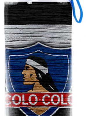 Botella Agua Colo Colo Blanco Y Negro Futbol 750 Ml Grafimax