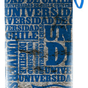 Botella Agua Universidad De Chile Muralla Futbol Grafimax