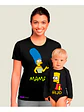 Pack Polera Body Mamá E Hijo Bart Marge Familia Grafimax - Miniatura 1