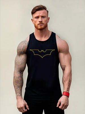 Polera Musculosa Batman Dark Knight Gym Superhéroes Grafimax