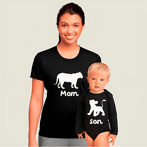 Polera Body Mamá E Hijo Zimba Sarabi Familia Pack Grafimax