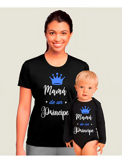 Polera Body Mamá E Hijo Nuestro Primer Dia Madre Grafimax 1