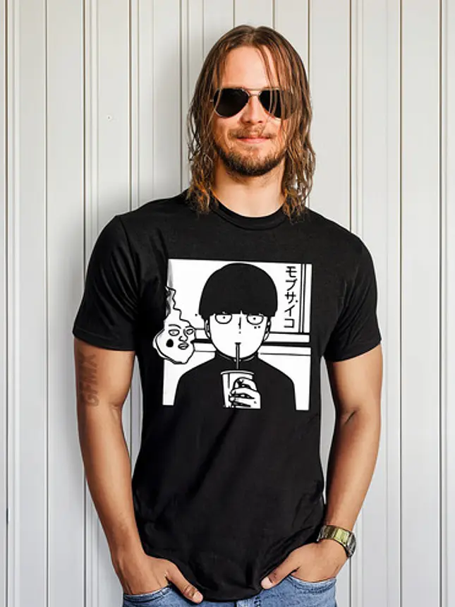 Polera Shigeo Kageyama Mob Psycho 100 Anime Grafimax 1