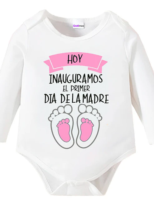 Body Bebe Pilucho Primer Día Inauguración Mamá Grafimax 2