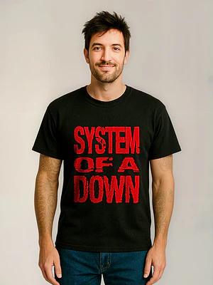 Polera System Of A Red Logo Soad Rock Metal Música Grafimax
