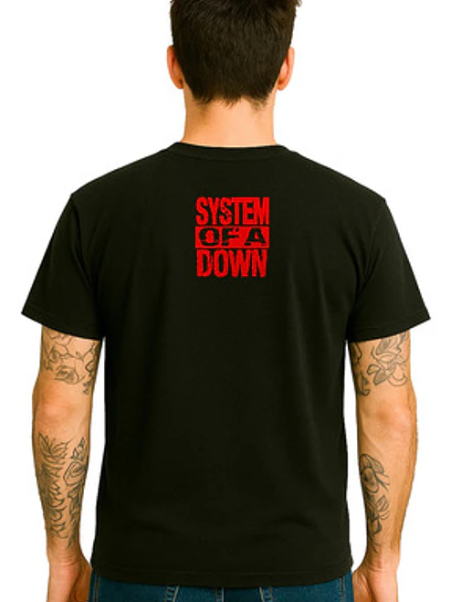 Polera System Of A Red Logo Soad Rock Metal Música Grafimax 2