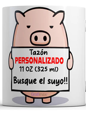Tazón Personalizado 11Oz Hd Cerámico Envía Tu Foto - Grafimax