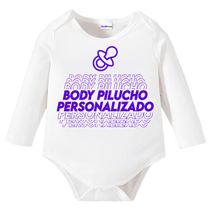 Body Bebé Pilucho Personalizado 100% Algodón - Grafimax