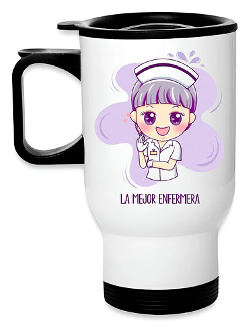 Termo Enfermera 414Ml Acero Inoxidable Grafimax 1