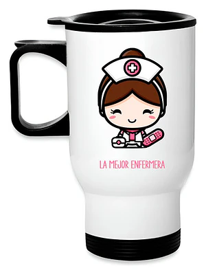 Termo Enfermera Acero Inoxidable Personalizable Grafimax
