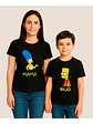 Polera Mamá E Hijo Bart Y Marge Simpsons Familia Grafimax - Miniatura 10