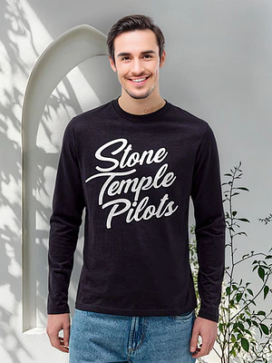 Polera Manga Larga Stone Temple Pilots Cursive Logo Grafimax