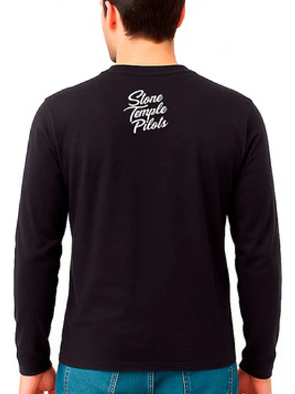 Polera Manga Larga Stone Temple Pilots Cursive Logo Grafimax 2