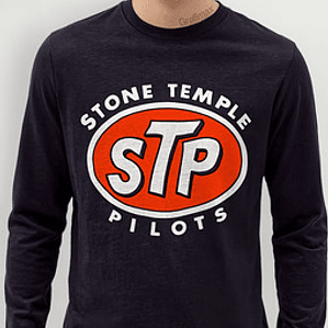 Polera Manga Larga Stone Temple Pilots Stp Logo Grafimax