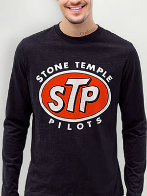 Polera Manga Larga Stone Temple Pilots Stp Logo Grafimax