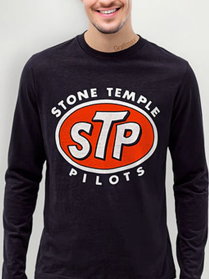 Polera Manga Larga Stone Temple Pilots Stp Logo Grafimax 1