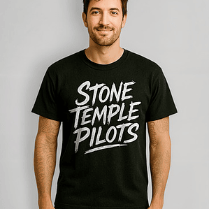 Polera Stone Temple Pilots Handwritten Rock Grunge Grafimax