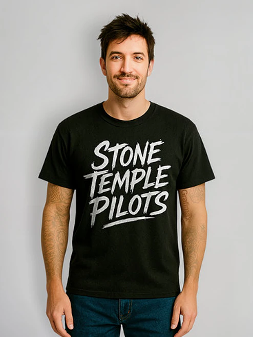 Polera Stone Temple Pilots Handwritten Rock Grunge Grafimax 1