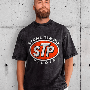 Polera Stone Temple Pilots Desgastada Stp Rock Grafimax