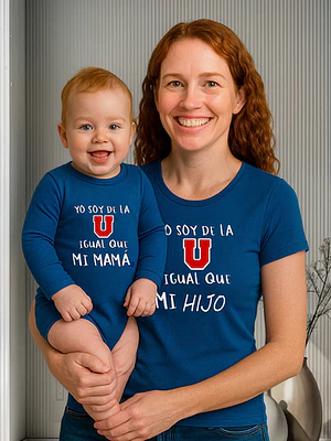 Polera Soy De La U Igual Que Mi Mamá Hijo O Hija Grafimax