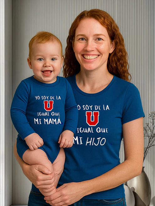 Polera Soy De La U Igual Que Mi Mamá Hijo O Hija Grafimax 6