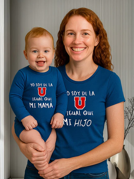Polera Soy De La U Igual Que Mi Mamá Hijo O Hija Grafimax 10