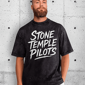 Polera Stone Temple Pilots Desgastada Handwritten Grafimax