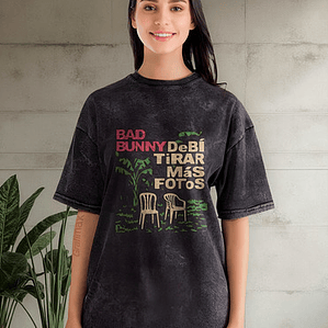 Polera Mujer Bad Bunny Debí Tirar Mas Fotos Desgast Grafimax