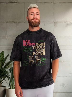Polera Bad Bunny Debí Tirar Más Fotos Desgastada Grafimax