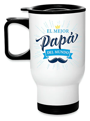 Mug Térmico El Mejor Papá Del Mundo Termo Día Padre Grafimax