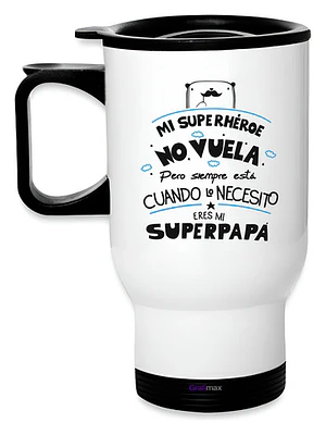 Mug Térmico Papá Superhéroe Termo Día Padre Grafimax