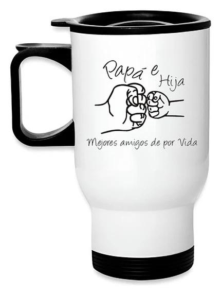 Mug Térmico Papá E Hija Termo Día Padre Grafimax 1