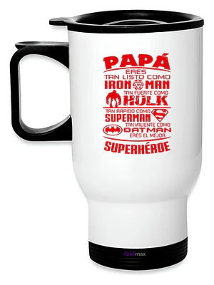 Mug Térmico Papá Eres Listo Termo Día Padre Grafimax