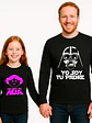 Pack Polera Papá Hija Yo Soy Tu Padre Manga Larga Grafimax - Miniatura 1