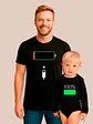 Polera Bateria 100% Pack Padre E Hijo Familia Grafimax - Miniatura 1