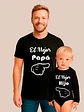 Polera El Mejor Papá Pack Padre E Hijo Familia Grafimax - Miniatura 1