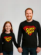 Polera Manga Larga Pack Papá Super Papá Super Hija Grafimax - Miniatura 1