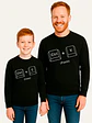 Polera Manga Larga Pack Papá Hijo Copy Paste Grafimax - Miniatura 11