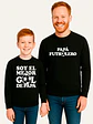 Polera Manga Larga Pack Papá Hijo Papá Futbolero Grafimax - Miniatura 6
