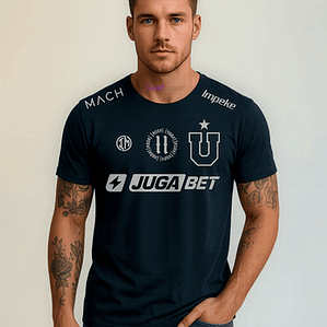 Polera U De Chile Conmemorativa Leonel Firma Cotton Grafimax