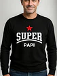 Polera Manga Larga Papá Super Papi Dia Del Padre Grafimax - Miniatura 1