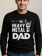 Polera Manga Larga Papá Heavy Metal Dad Grafimax - Miniatura 1