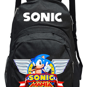Mochila Sonic Mania Gamer Colegio Niño Grafimax