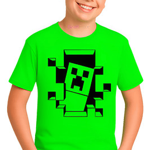 Polera Niño Mine Video Juego 100% Algodón Creeper Grafimax